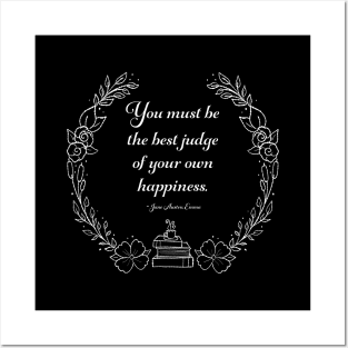 Jane Austen Emma Happiness Quote text design Posters and Art